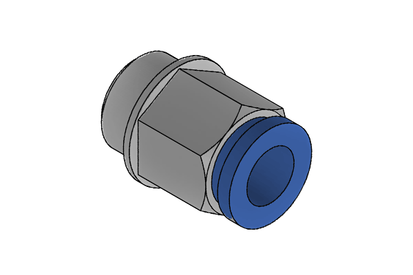Bulkhead fitting D8